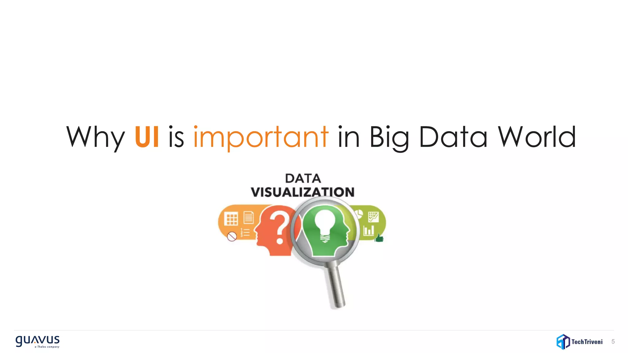 5
Why UI is important in Big Data World
 