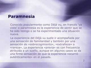 Paramnesia | PPTX