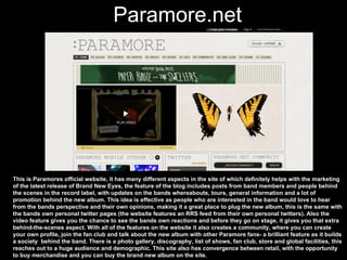 Paramore - Brand New Eyes CD analysis