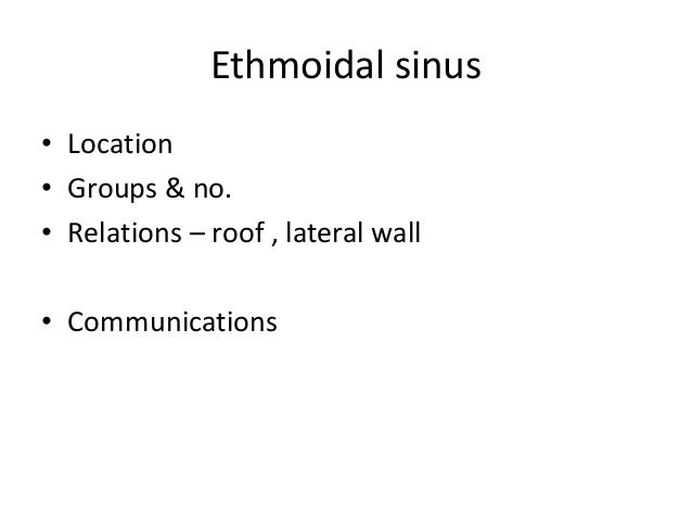 Paranasal Sinuses