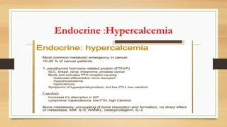 Endocrine :Hypercalcemia
 