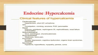 Endocrine :Hypercalcemia
 