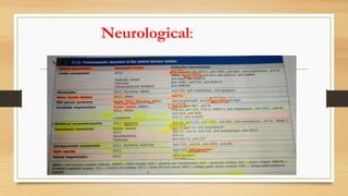 Neurological:
 