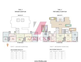 type F - ground floor plan
AREA STATEMENT WING NO.'F5’
LIFT
PIT
LIFT
PIT
LIFT
PIT
LIFT
PIT
TOILET
1.20X
1.60
SHOP-11
4.40X7.40
(35.11 sqmts)
SHOP-12
5.65X6.20
(34.21 sqmts)
SHOP-13
6.25x6.20
(41.31 sqmts)
MEZZANINE ABOVE
UP
SHOP-12
5.65X6.20
(34.21 sqmts)
SHOP-15
4.40x7.40
(35.11 sqmts)
UP UP
UP
MEZZANINE ABOVE
MEZZANINE ABOVE
MEZZANINE ABOVE MEZZANINE ABOVE
TOILET
1.20X
1.60
TOILET
1.20X
1.60
90’ WIDE ROAD
LIFT
1.95X1.95
SHOP-11 BELOW SHOP-12 BELOW
MEZZANINE
5.65X2.30
LIFT
1.95X1.95
TOILET
1.20X
1.60
TOILET
1.20X
1.60
LIFT
1.95X1.95
LIFT
1.95X1.95
36
SHOP-13 BELOW
6.25x3.30
(20.65 sqmts)
MEZZANINE ABOVE
SHOP-14 BELOW
MEZZANINE
5.65X2.67
(17.10 sqmts)
SHOP-15 BELOW
MEZZANINE
4.40x3.98
(17.55 sqmts)
4.40x3.98
(17.55 sqmts)
MEZZANINE
(17.10 sqmts)
DN
DN
DN
DN DN
25
37
BLDG. TYPE 'F'
24
90’ WIDE ROAD
type F - mezzanine floor plan
AREA STATEMENT WING NO.'F5’
GROUND FLOOR PLAN
TYPE - F
WING NO.'F5’
FIRST (MEZZ.) FLOOR PLAN
TYPE - F
WING NO.'F5’
WesternRailwayTrack
Fish Market
Garware
Polyester
SubhashRoad
Anjali Society
B P Deshpande Rd.
Thackeray
Udyan
Joggers
Park
HDIL
Andheri
Rly .stn.
ANDHERI (E)
Pratik Medical
S
a
h
a
r
r
o
a
d
ShhaajiRaje
R
d
.
WesternExpressHighway
A n d h e r i E a s t - w e s t C o n n e c t i n g F l y o v e r
A location that’s walking distance from the Andheri railway station. Close to the Western Express Highway. And within a stone’s throw of
Andheri’s commercial hub. All this, in a city in which proximity is a dream come true. So, what are you waiting for? There’s an office
here with your name on it. In big, bold letters.
the beauty of proximity.
18 03
www.Zricks.com
 