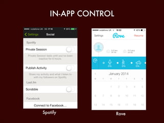 IN-APP CONTROL

Spotify

Rove

 