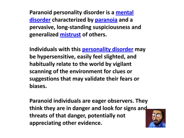 Paranoid Personality Disorder Case Study Volflabel Paranoid Personality Disorder Case Study Volflabel