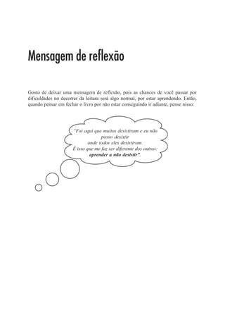 Capítulo 1
Preparando o Ambiente de
Desenvolvimento

Este foi um dos últimos capítulos que escrevi. O motivo é que a dúvida era grande
em saber se de fato fazia ou não sentido explicar como montar um ambiente de
desenvolvimento. Uma vez que se você adquiriu este livro considero que já
programa com Java. Mas por acaso, do nada veio uma leve lembrança de que
quando comecei com Java eu usava só em um ambiente e tinha a curiosidade em
saber como rodar minhas aplicações em um OS diferente do que eu tinha. E daí
perguntei:“será que algum dos meus leitores também não tem essa vontade que
eu tive um dia?” Sendo assim, vou adicionar isso ao livro e aproveito e explico
como instalar os plugins que serão vistos durante o livro, que é o caso do Eclemma
e PMD tools. Para adiantar fiz os tópicos bem diretos, para não perdermos muito
tempo e irmos logo ao que nos interessa.
 