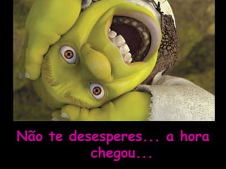 Não te desesperes... a hora chegou...   