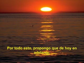 Por todo esto, propongo que de hoy en
               adelante;
 