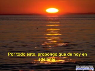 Por todo esto, propongo que de hoy en
               adelante;
 