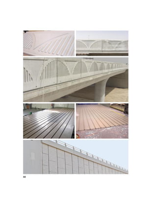 Customized parapet panels and retaining walls