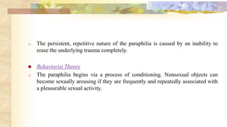 Paraphilic disorder | PPTX