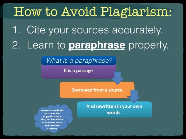 Paraphrase essay