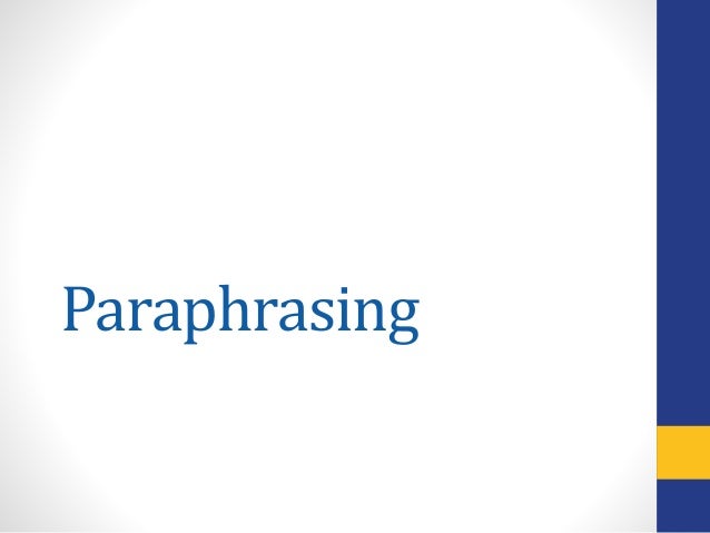 Paraphrasing website
