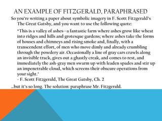 Because paraphrasing still involves using the ideas of others, you still need to cite where you found it and/or who wrote or said it originally 
