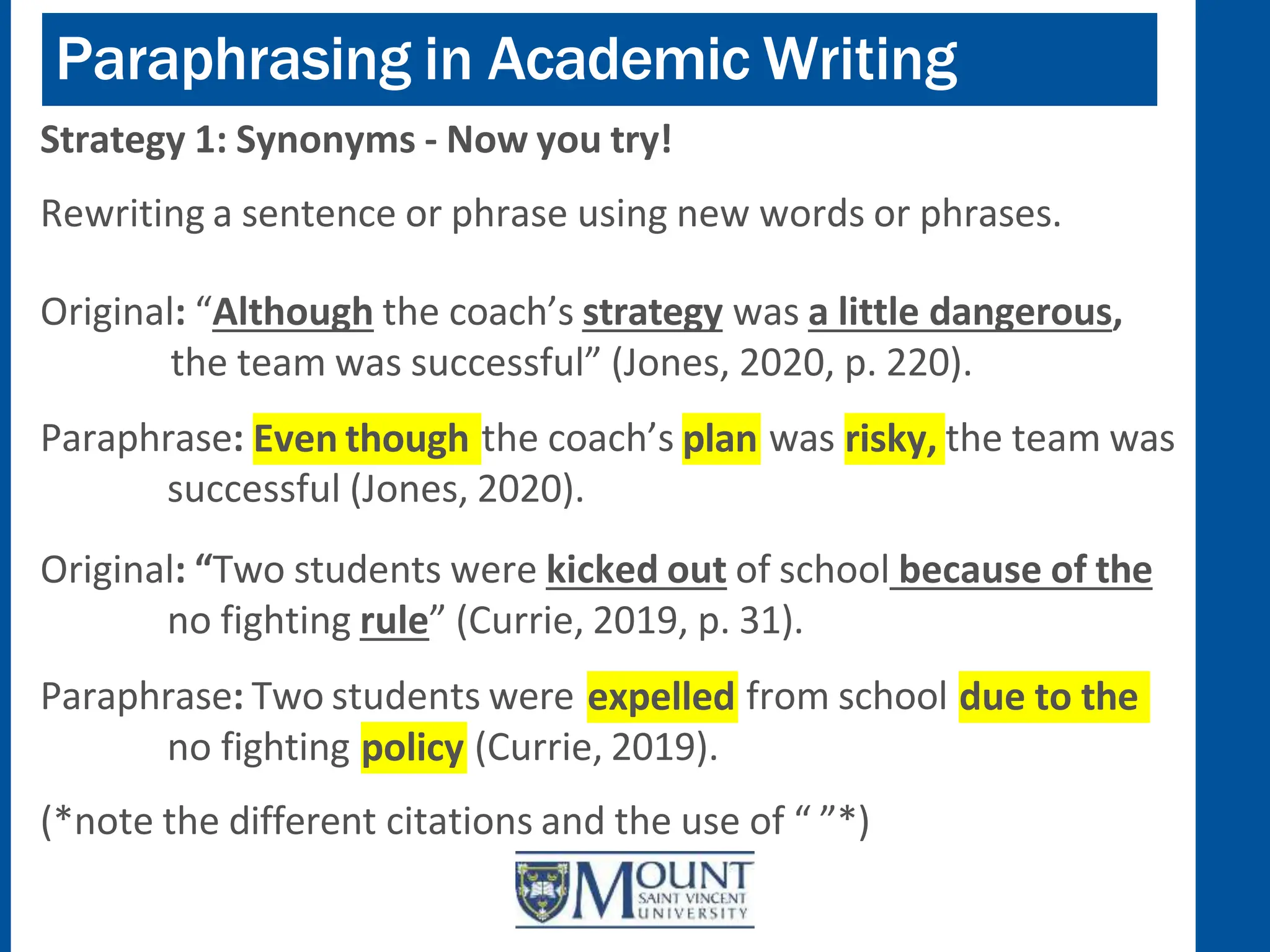 Paraphrasing-and-Citation. How to paraphrase and cite the reference ...