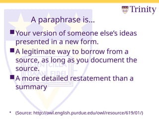 Paraphrasing-and-Summarizing for EAPP Students | PPTX