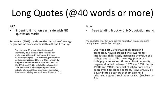 Paraphrasing &amp; in text