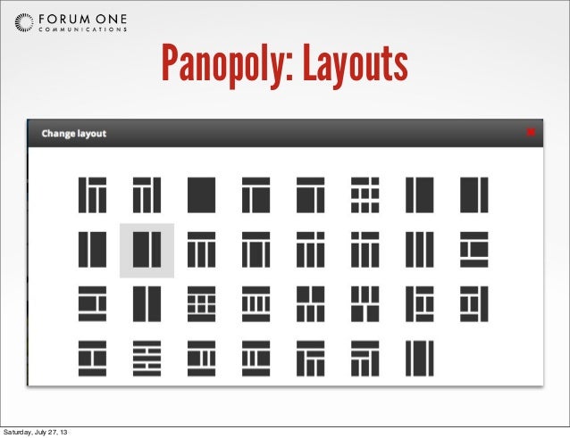 Paraphrasing Panels Panelizer and Panopoly