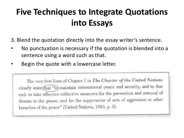 Paraphrasing in an essay
