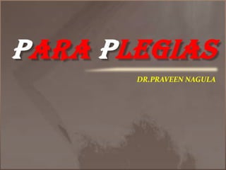 PARA PLEGIAS DR.PRAVEEN NAGULA 