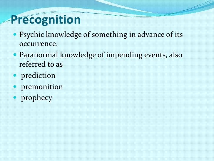 Parapsychology