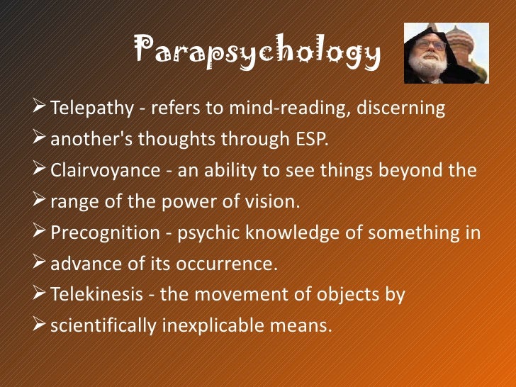parapsychology definition psychology