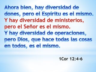 1Cor 12:4-6