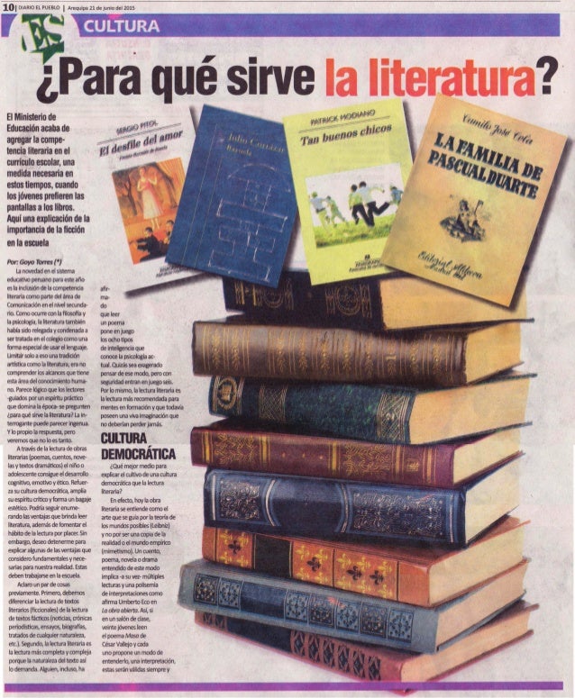 ¿Para qué sirve la literatura?, Goyo Torres
