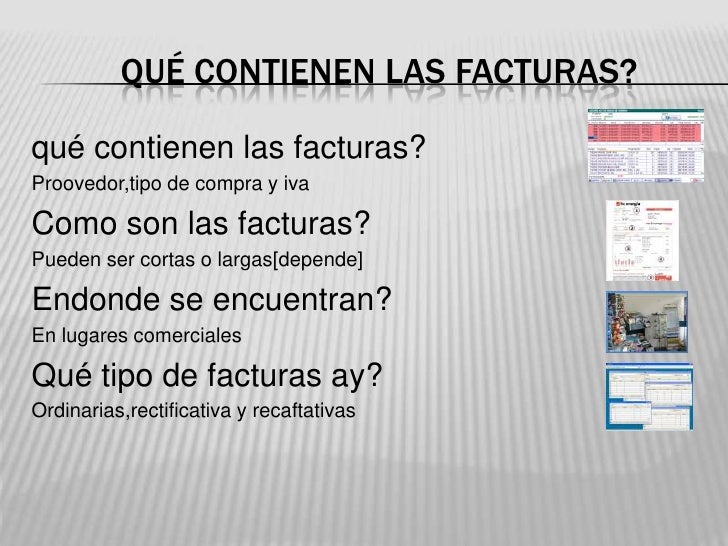 para qué sirven las facturas