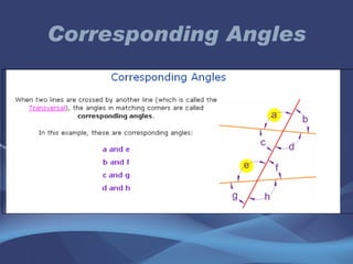 Corresponding Angles