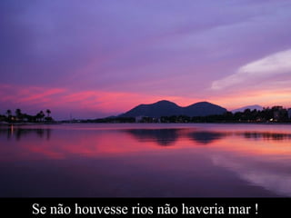 Se não houvesse rios não haveria mar !
 
