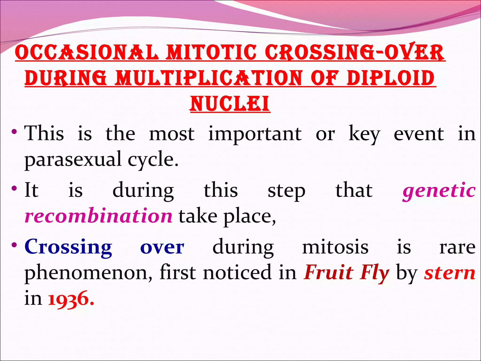 Parasexuality in fungi | PPT