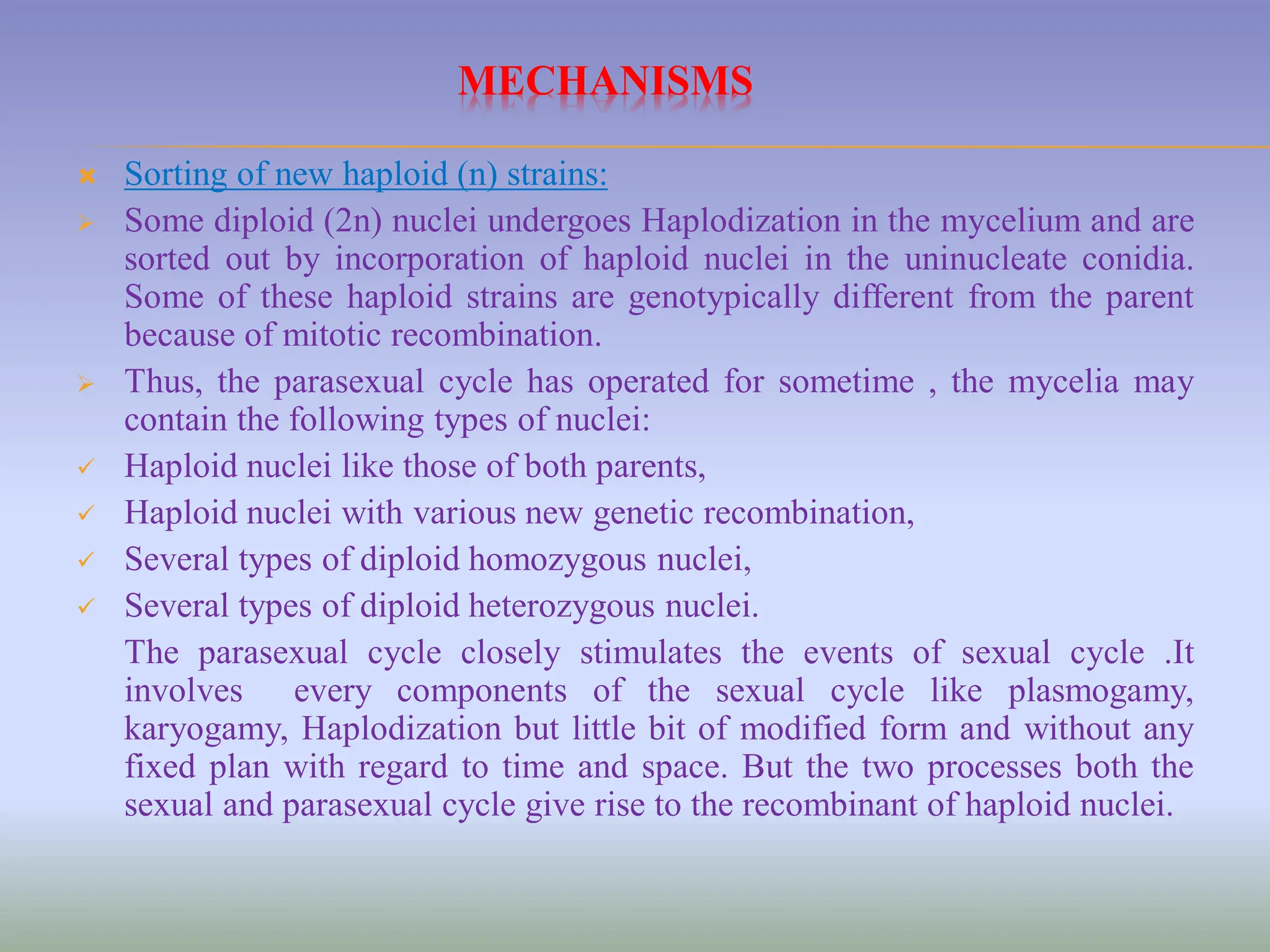 Parasexuality in Fungi | PDF