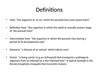 Parasite Def Parasites-and-diseases-medicine-update-2020.pptx