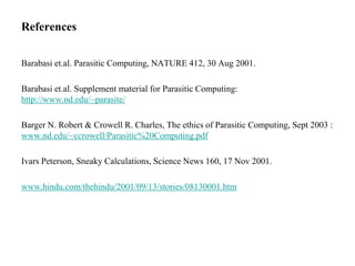 Parasitic computing | PPSX