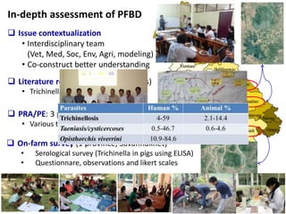 Importance of parasitic foodborne diseases in rural areas of southern Laos: A long-term case study using an integrated approach