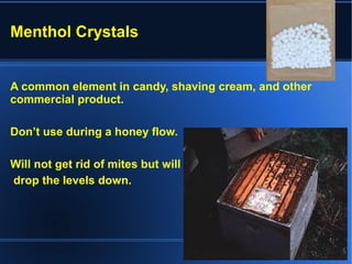 Mite Candy Parasitic mites and the honeybee | ODP