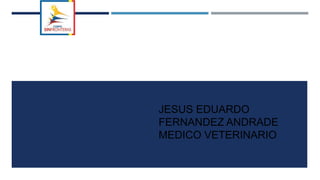 JESUS EDUARDO
FERNANDEZ ANDRADE
MEDICO VETERINARIO
 