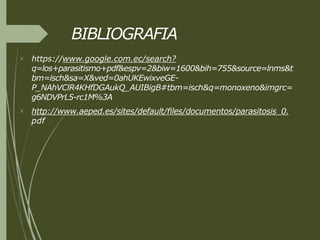 BIBLIOGRAFIA


https://www.google.com.ec/search?
q=los+parasitismo+pdf&espv=2&biw=1600&bih=755&source=lnms&t
bm=isch&sa=X&ved=0ahUKEwixveGE-
P_NAhVClR4KHfDGAukQ_AUIBigB#tbm=isch&q=monoxeno&imgrc=
g6NDVPrL5-rc1M%3A
http://www.aeped.es/sites/default/files/documentos/parasitosis_0.
pdf
 