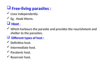 Paraby introduction to parasitology ppt number 1 | PPT