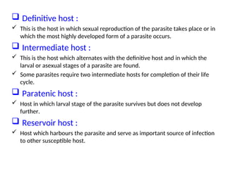 Paraby introduction to parasitology ppt number 1 | PPT