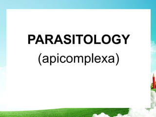PARASITOLOGY 
(apicomplexa) 
 