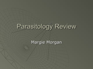 Parasitology Review
Margie Morgan

 