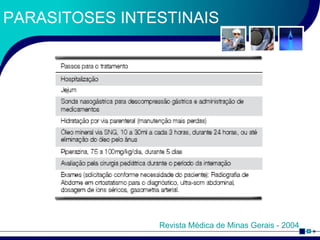PARASITOSES INTESTINAIS Revista Médica de Minas Gerais - 2004 
