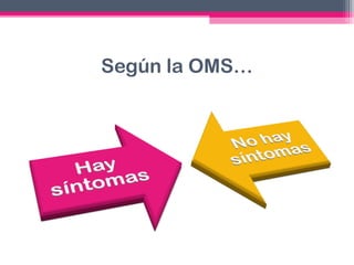Según la OMS…

 
