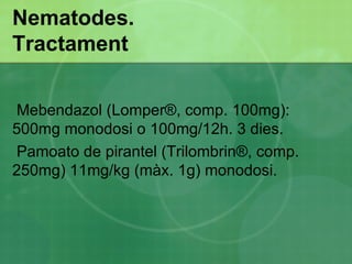 Classificació de les parasitosis humanes Protozous Extraintestinals 