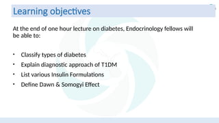 presentation on type 1 diabetes mellitus | PPTX