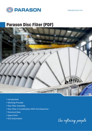 Get Premium Disc Filters For Your Pulp & Paper Machine