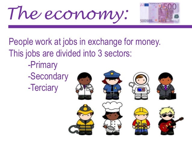 Resultado de imagen de 3 sectors of economy cartoon